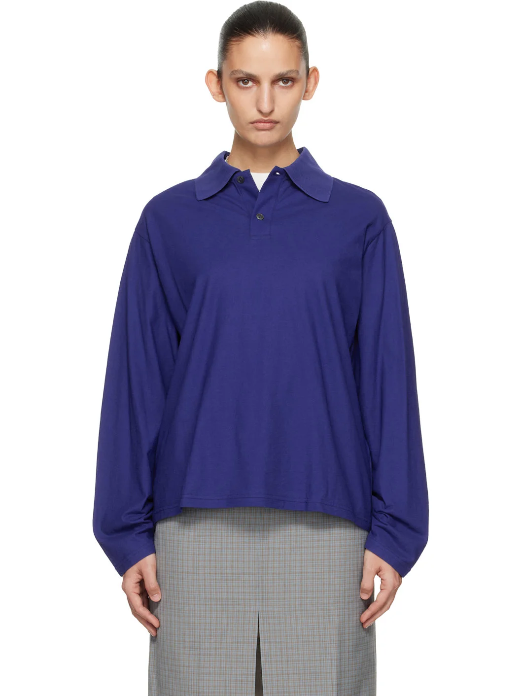 Blue Rugby Longsleeve Polo - 1