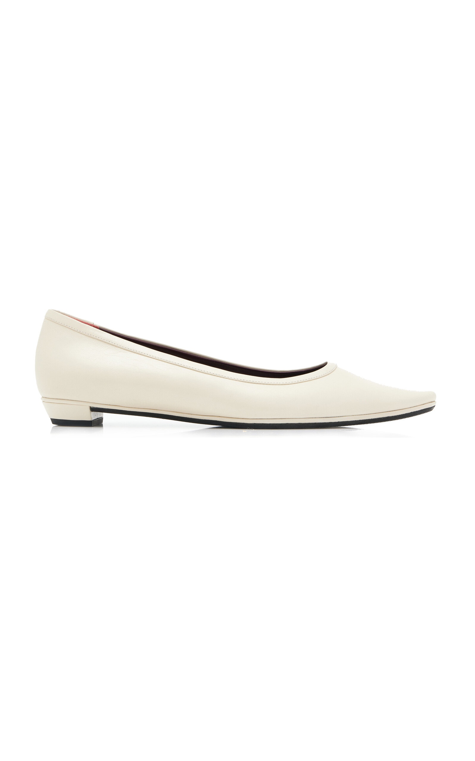 Claudette Leather Flats white - 1