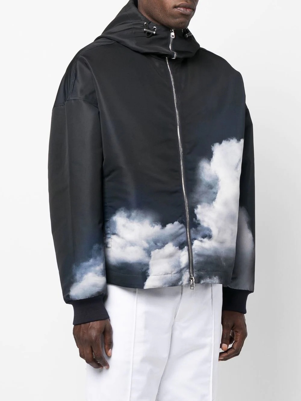 Storm Sky-print hooded jacket - 3