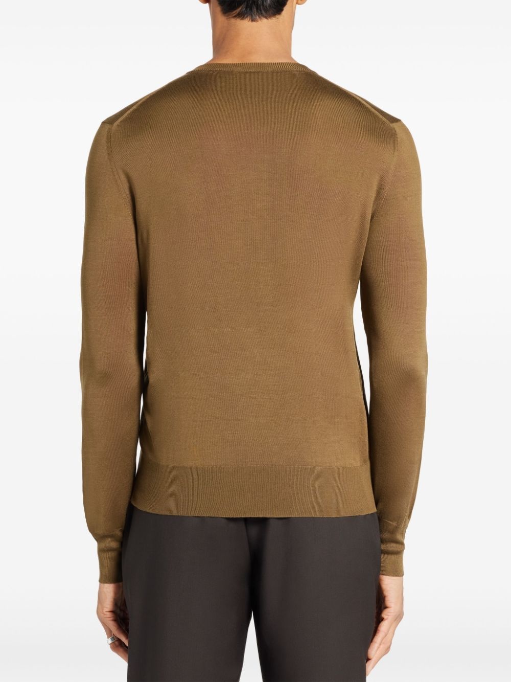 fine-knit silk T-shirt - 4