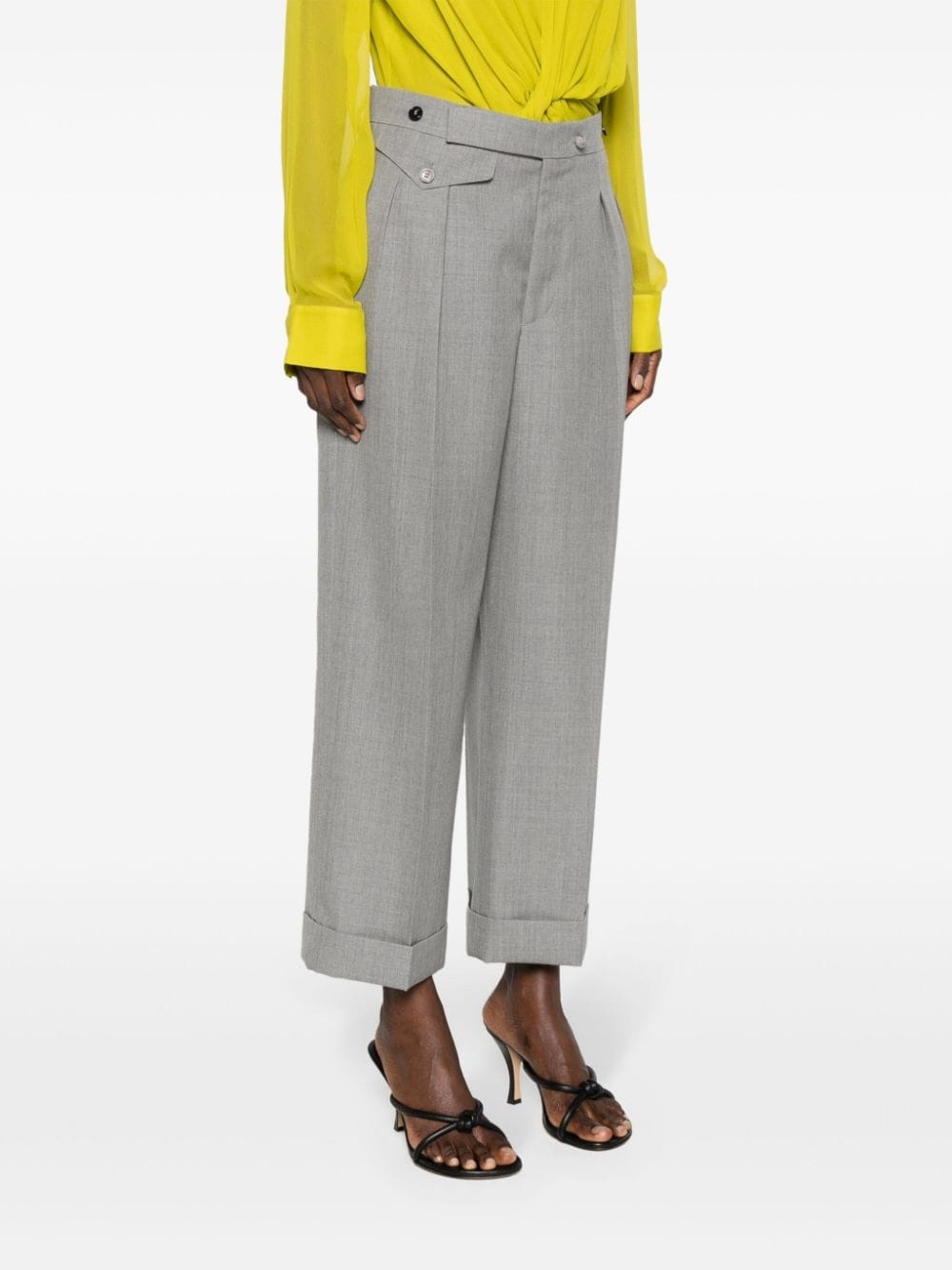 high-waist tailored trousers - 3