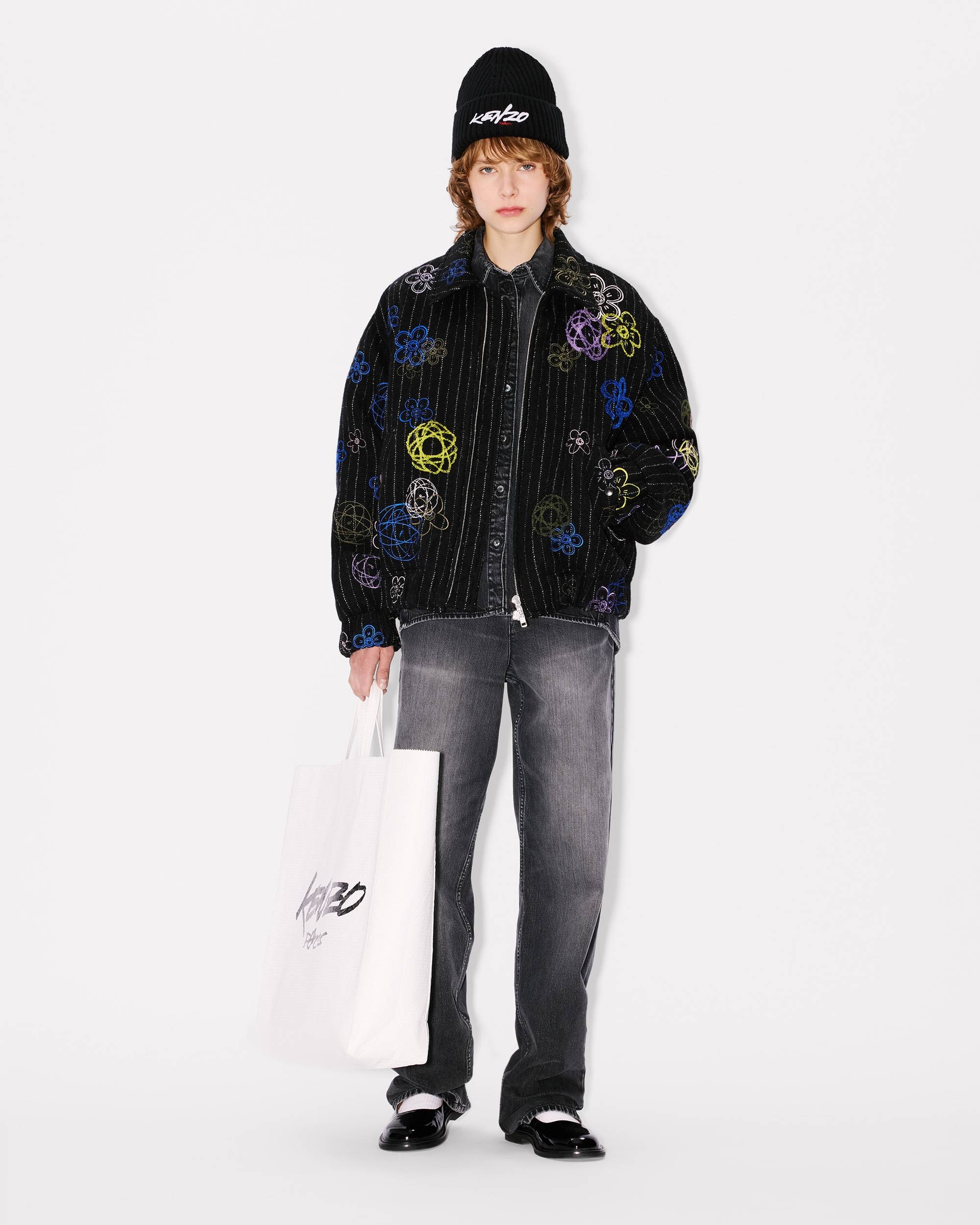 'Kenzo x Futura 2000' bomber in virgin wool - 3