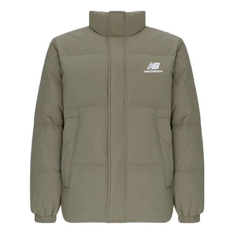 New Balance Logo Sports Down Jackets 'Green' AMJ24359-CGN - 1