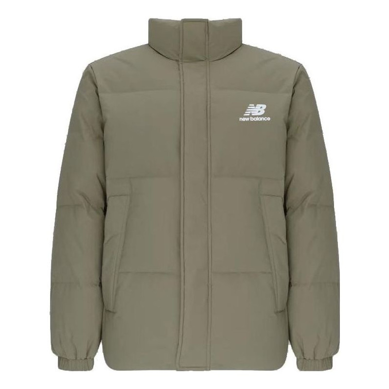 New Balance Logo Sports Down Jackets 'Green' AMJ24359-CGN - 1