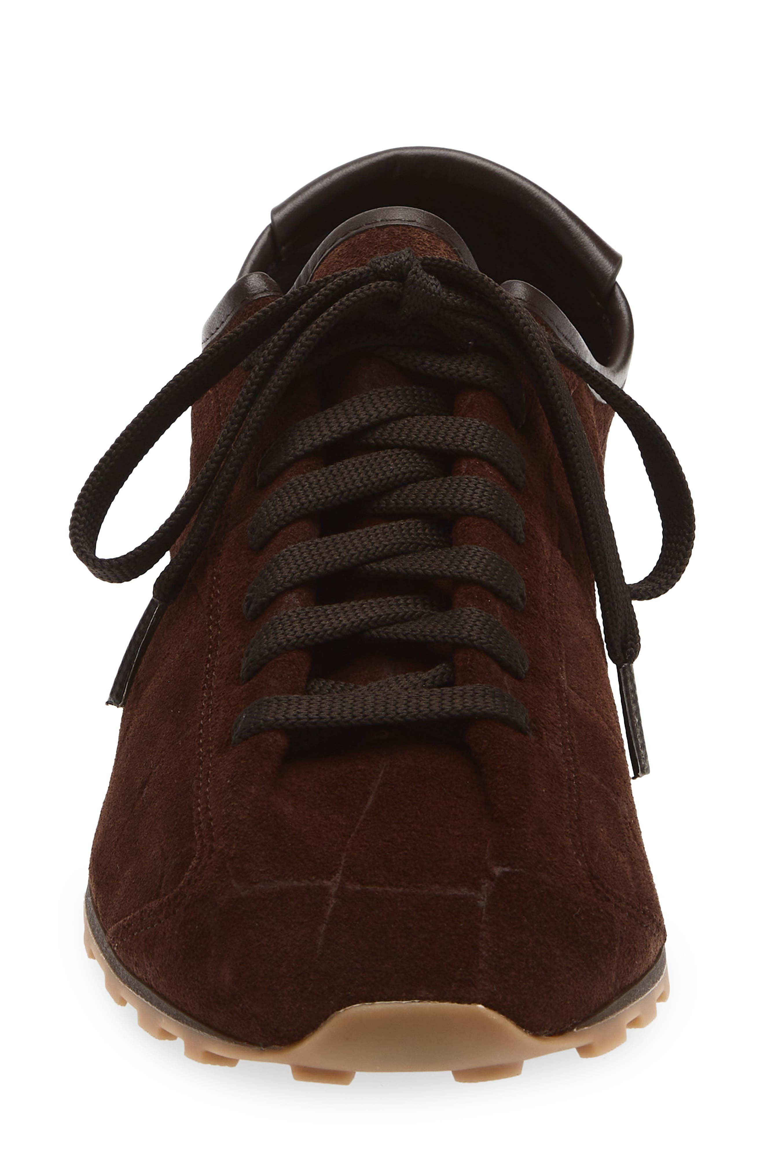 Jacquemus Suede Tennis Sneaker in Dark Brown 880 at Nordstrom - 4