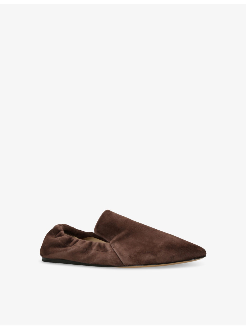 Moccassino Elasticated-Back Suede Pumps - 3