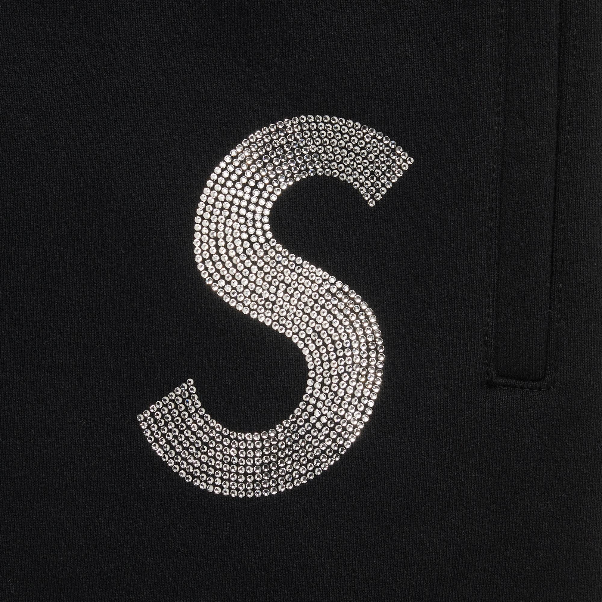 Supreme x Swarovski S Logo Sweatpant 'Black' - 3