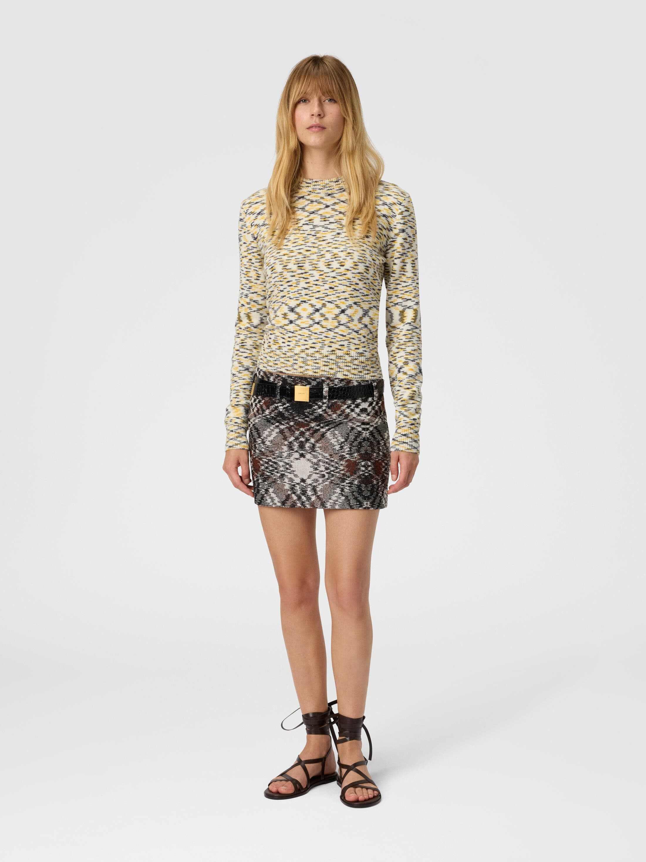 Missoni Crew Neck Sweater With Flame Pattern in Yellow at Nordstrom - 2