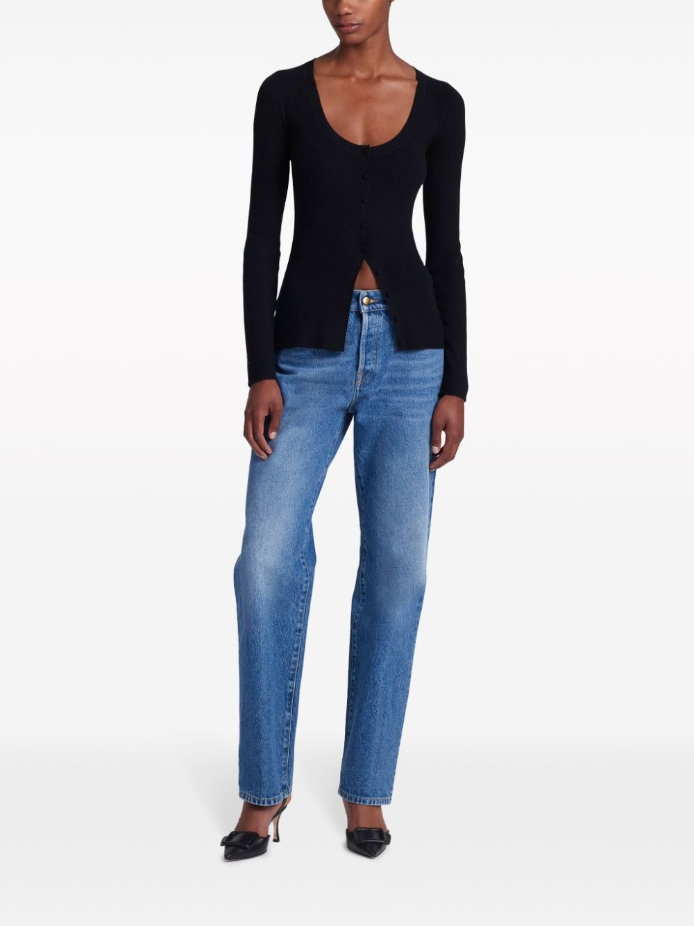 Jones logo-embroidered cashmere cardigan - 2