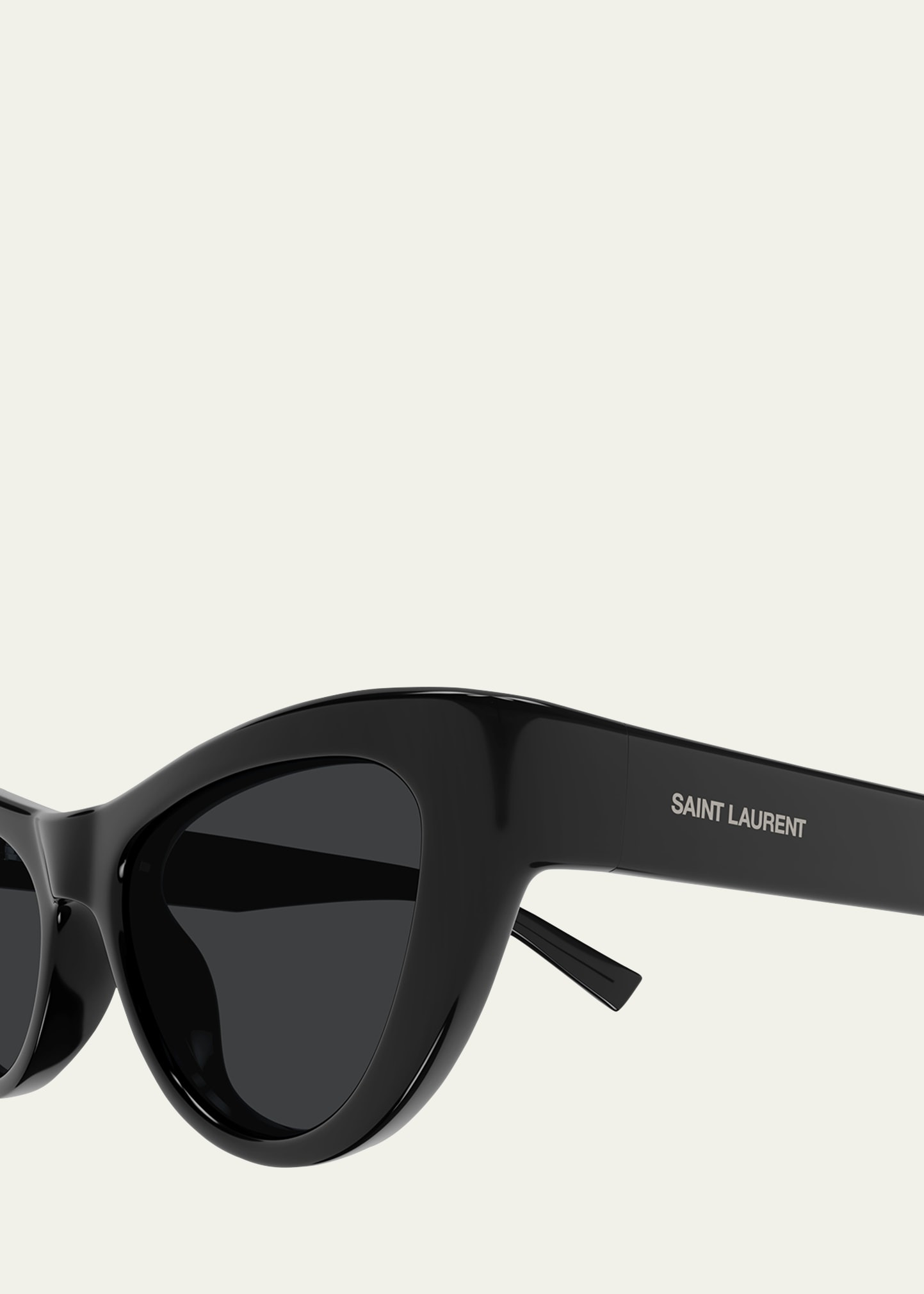 Sleek Logo Plastic Cat-Eye Sunglasses - 3