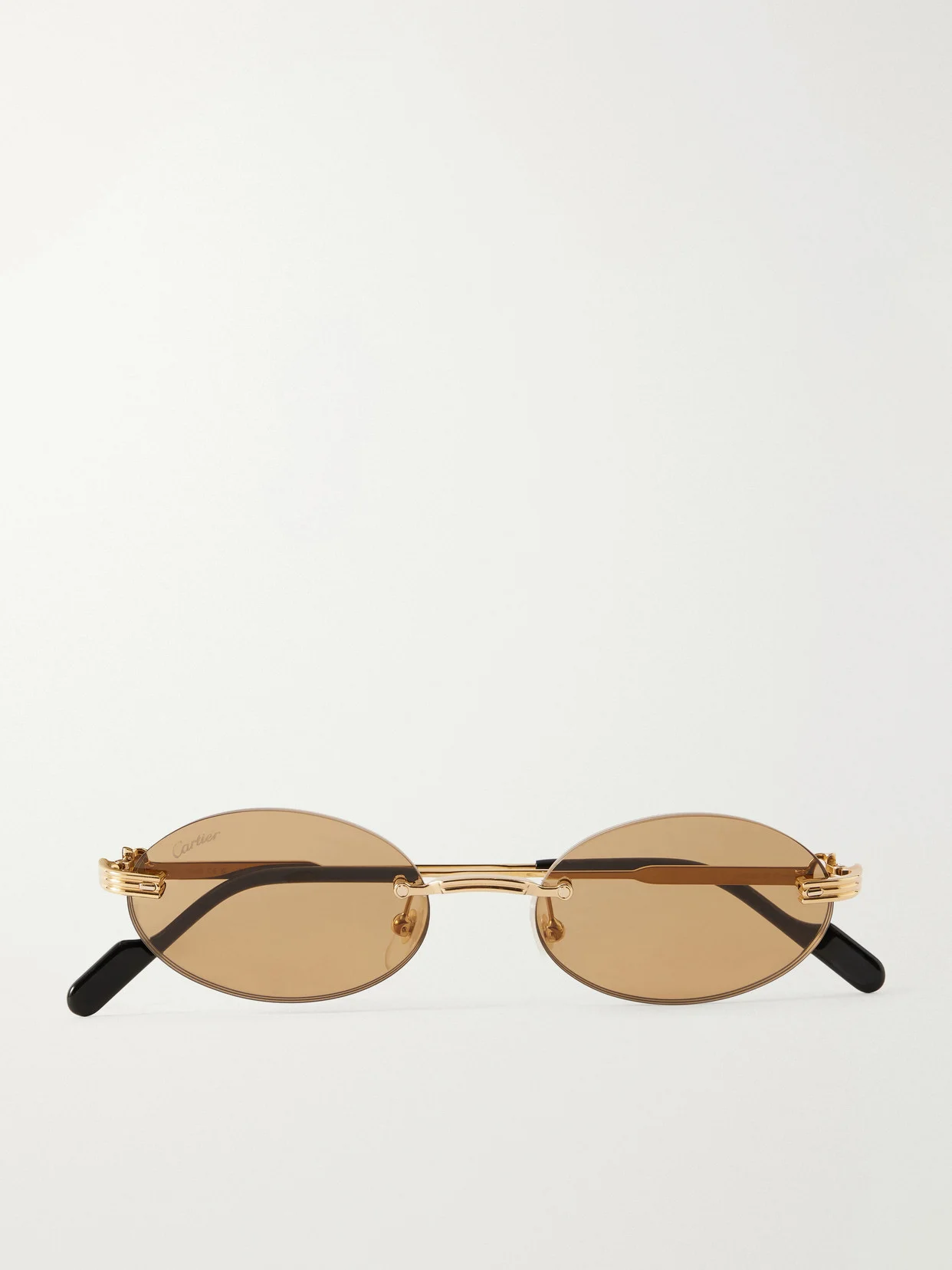Rounded-frame Metal Sunglasses - 1