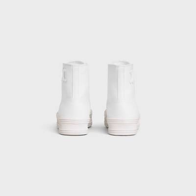 CELINE JANE MID LACE-UP SNEAKER in CANVAS AND CALFSKIN outlook