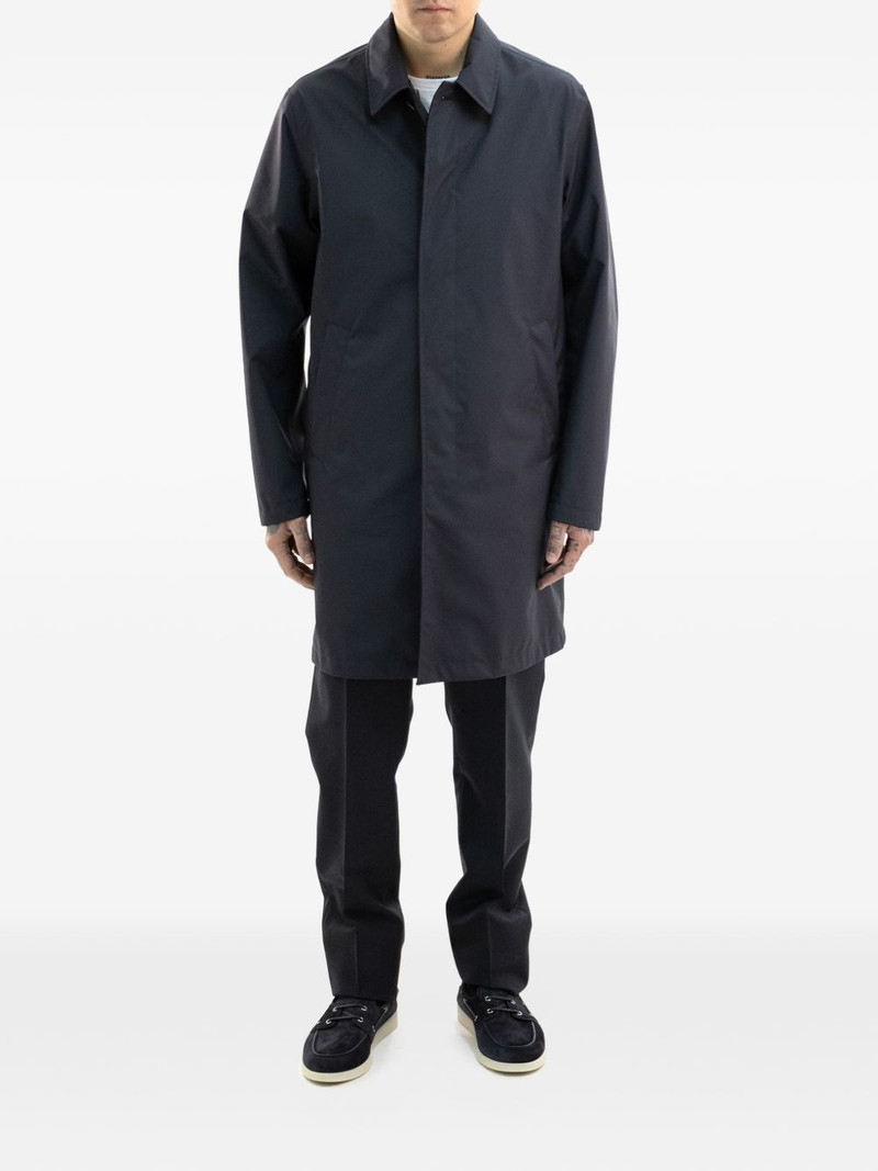Herno point-collar coat outlook