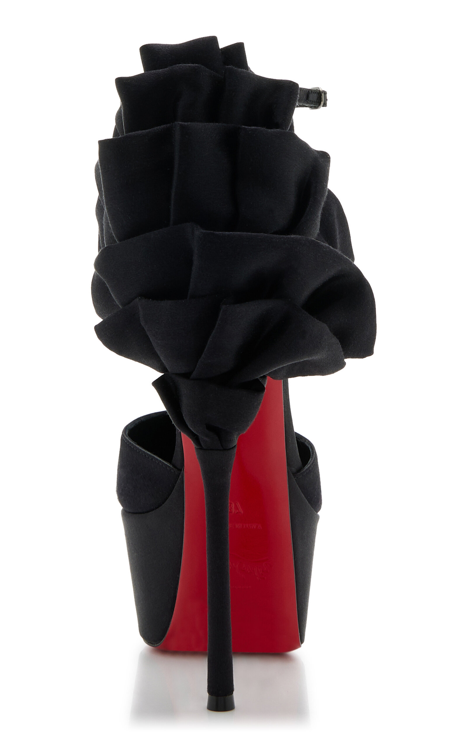 Exclusive Maria 160mm Satin Pumps black - 6