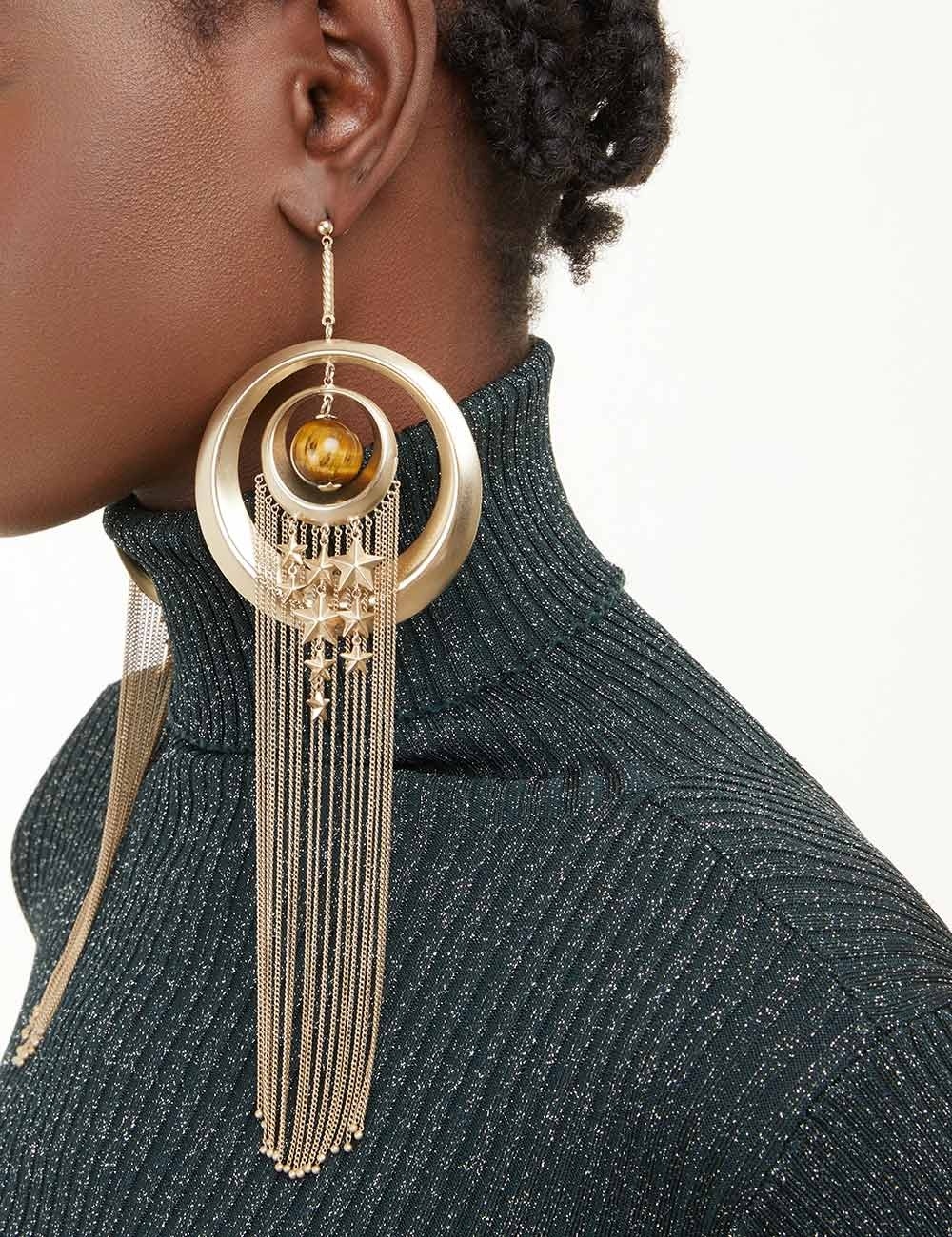 STATEMENT ORB EARRINGS - 3
