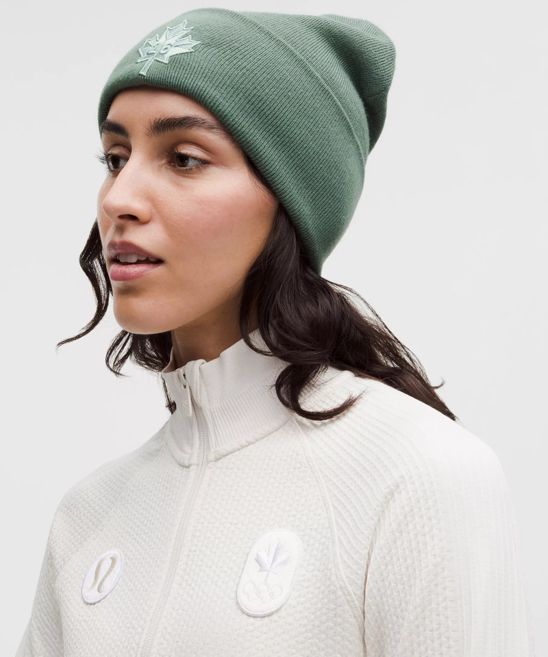 lululemon Team Canada Future Legacy Warm Revelation Beanie *COC CPC Logo outlook