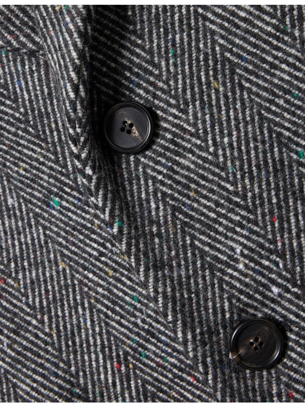 Twisted Sleeve Herringbone Wool-Blend Coat - 6