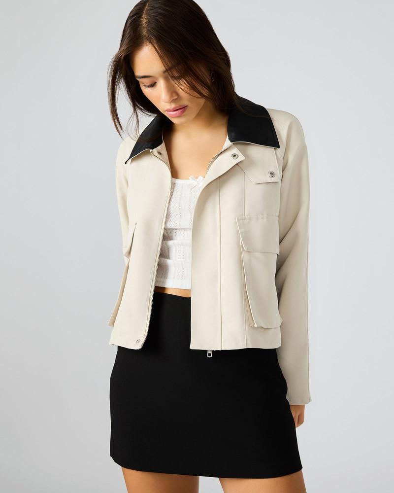 JUSTINA BARN JACKET OATMEAL 3
