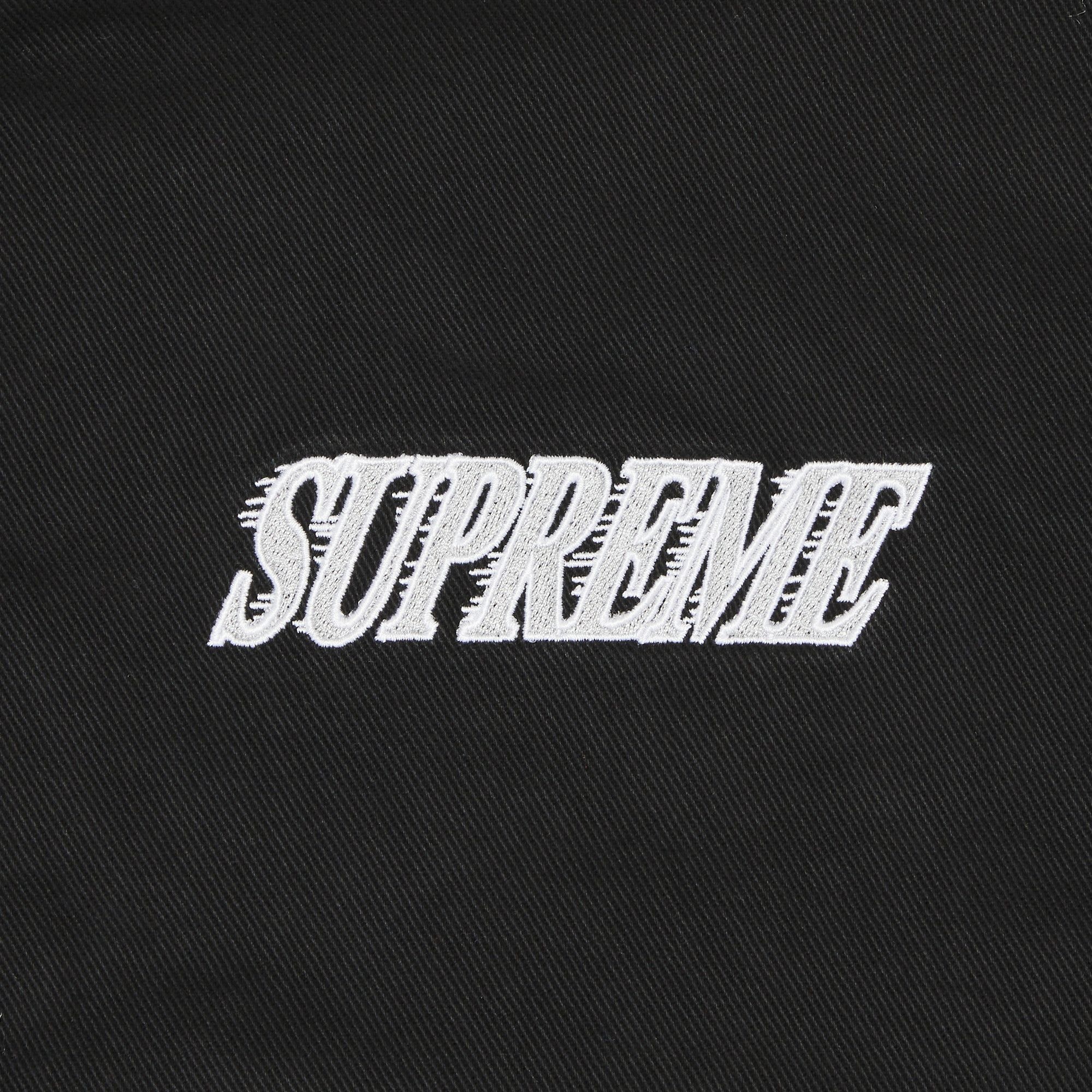 Supreme x Mitchell & Ness Twill Stadium Jacket 'Black' - 3