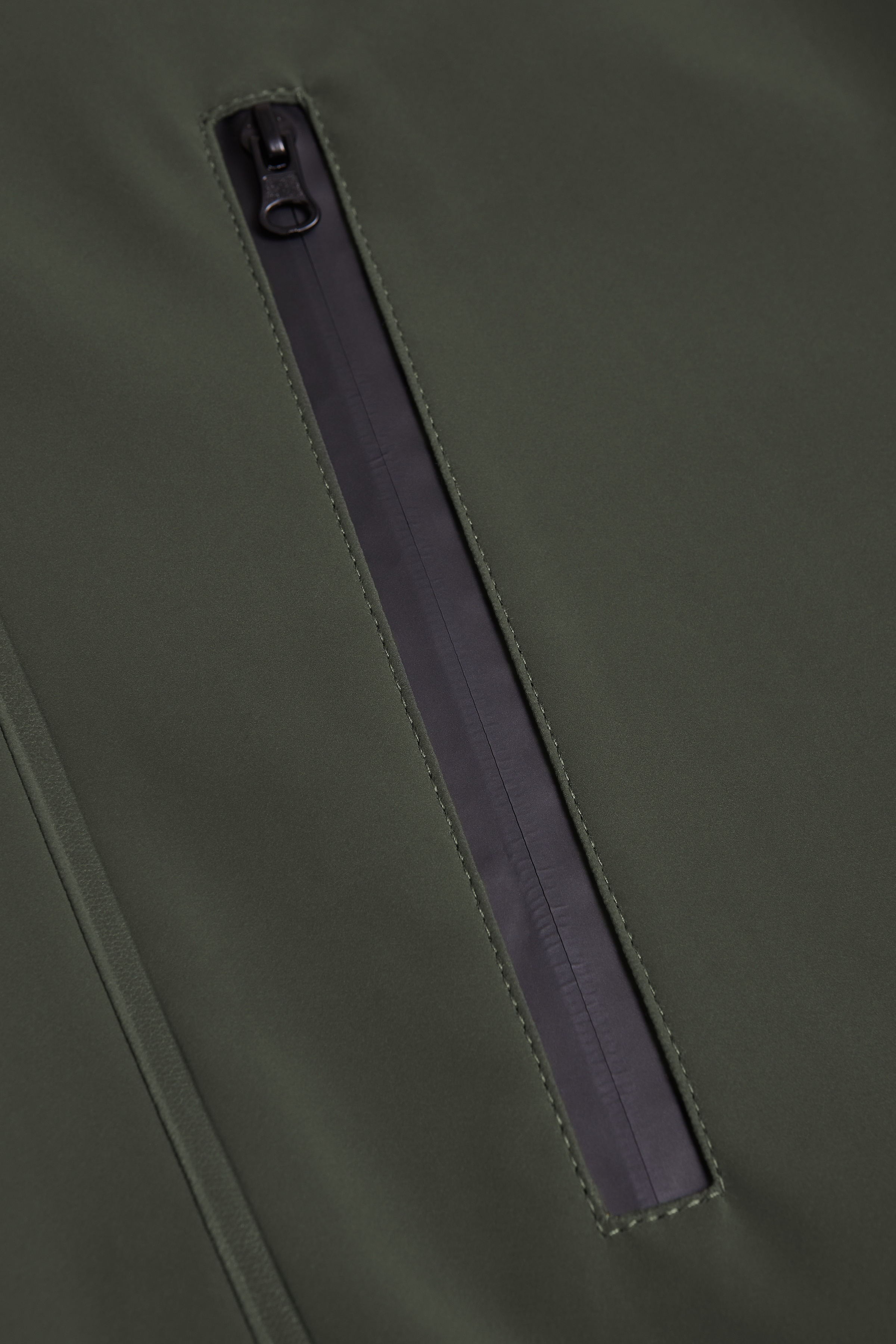 Hornstull Matte Long Raincoat Dark Green - 8