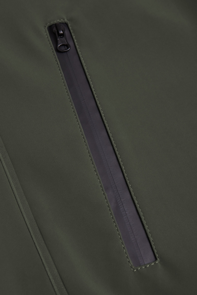 Hornstull Matte Long Raincoat Dark Green 8