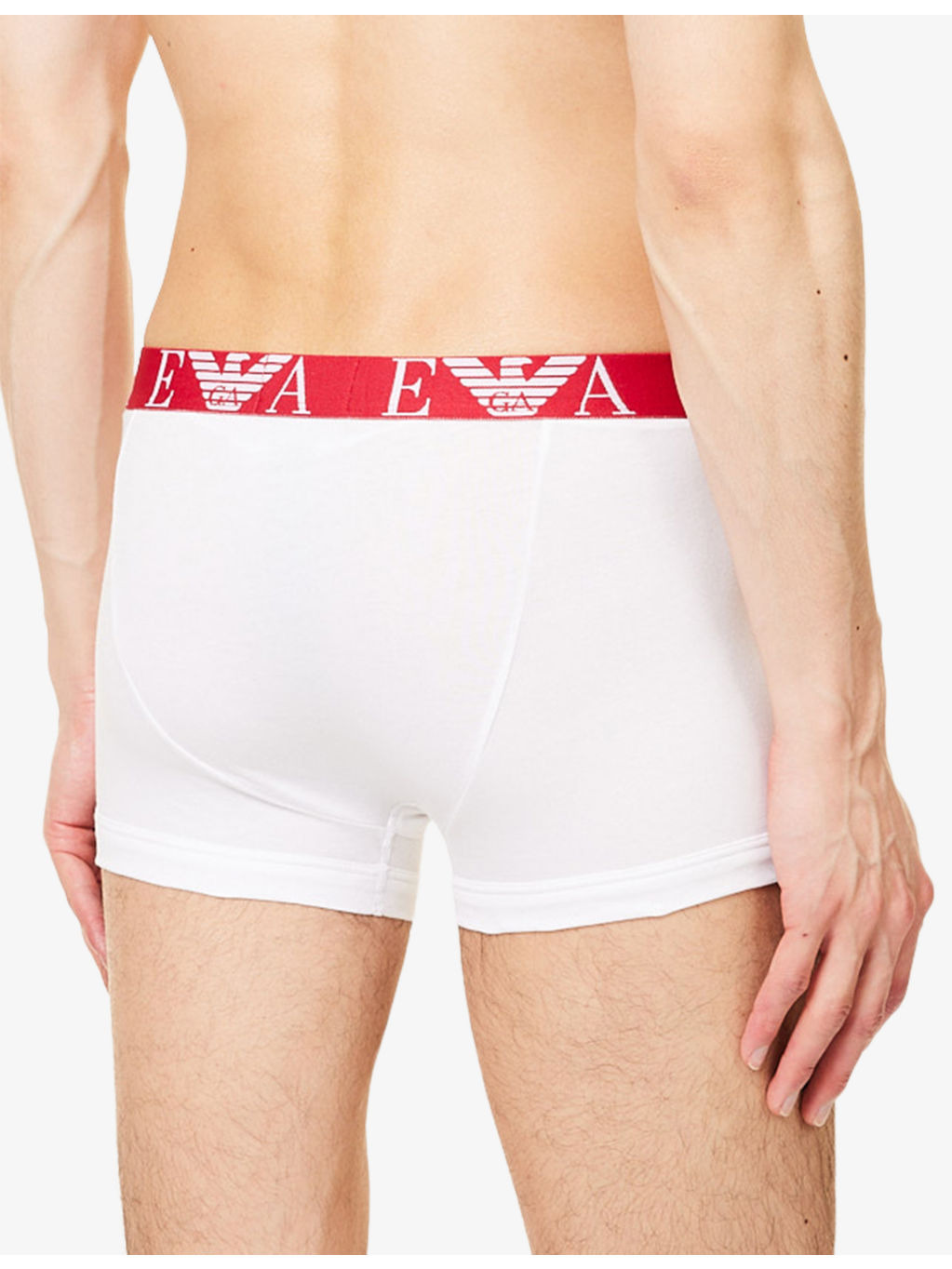Branded Mid-Rise Pack Of Three Stretch-Cotton Trunks - 3