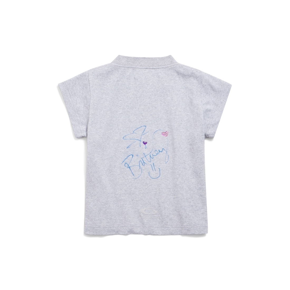 Balenciaga Music | Britney Spears Series Shrunk T-shirt in Light Grey/pink - 6