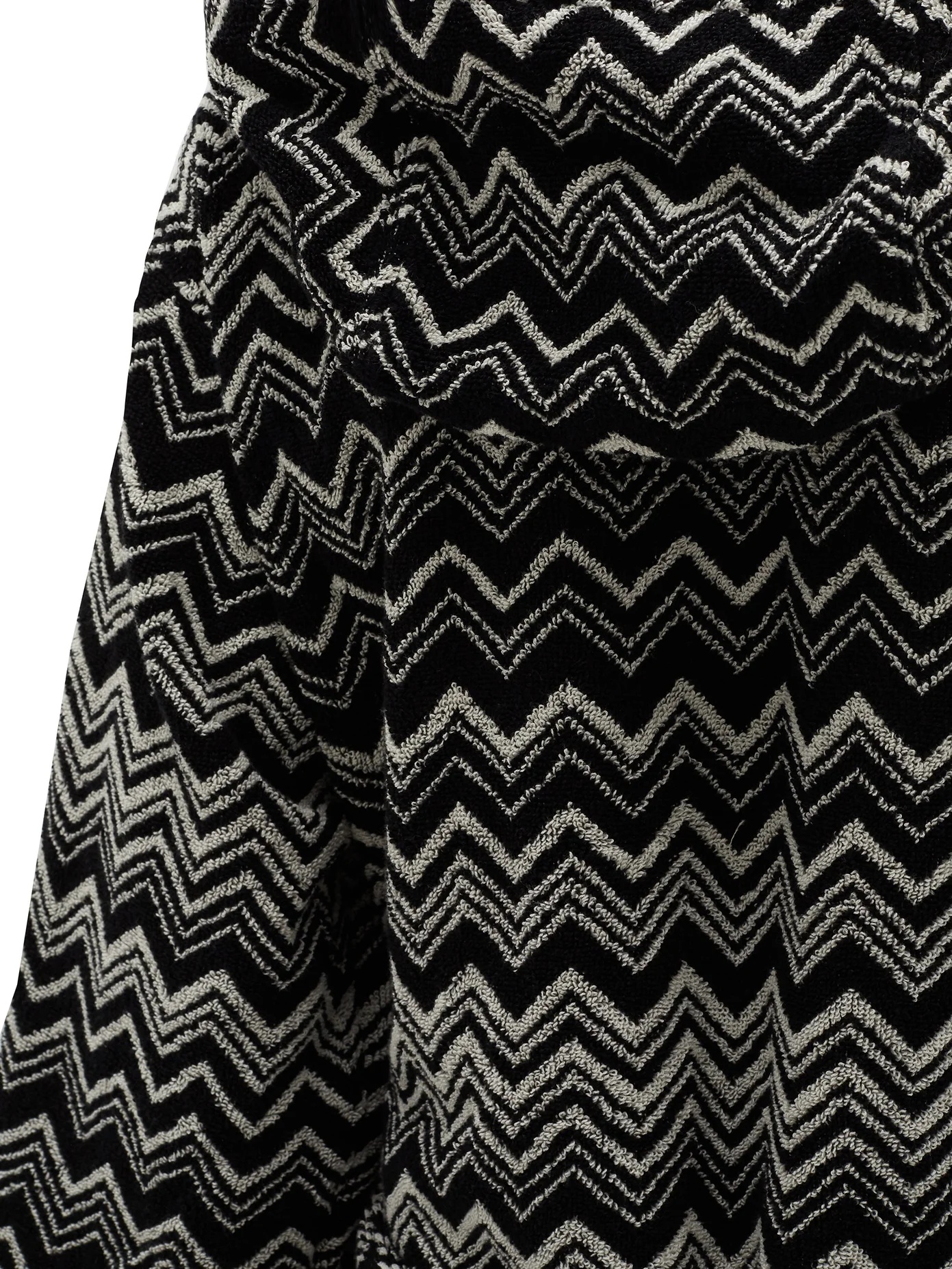 Keith zigzag hooded cotton-terry bathrobe - 4