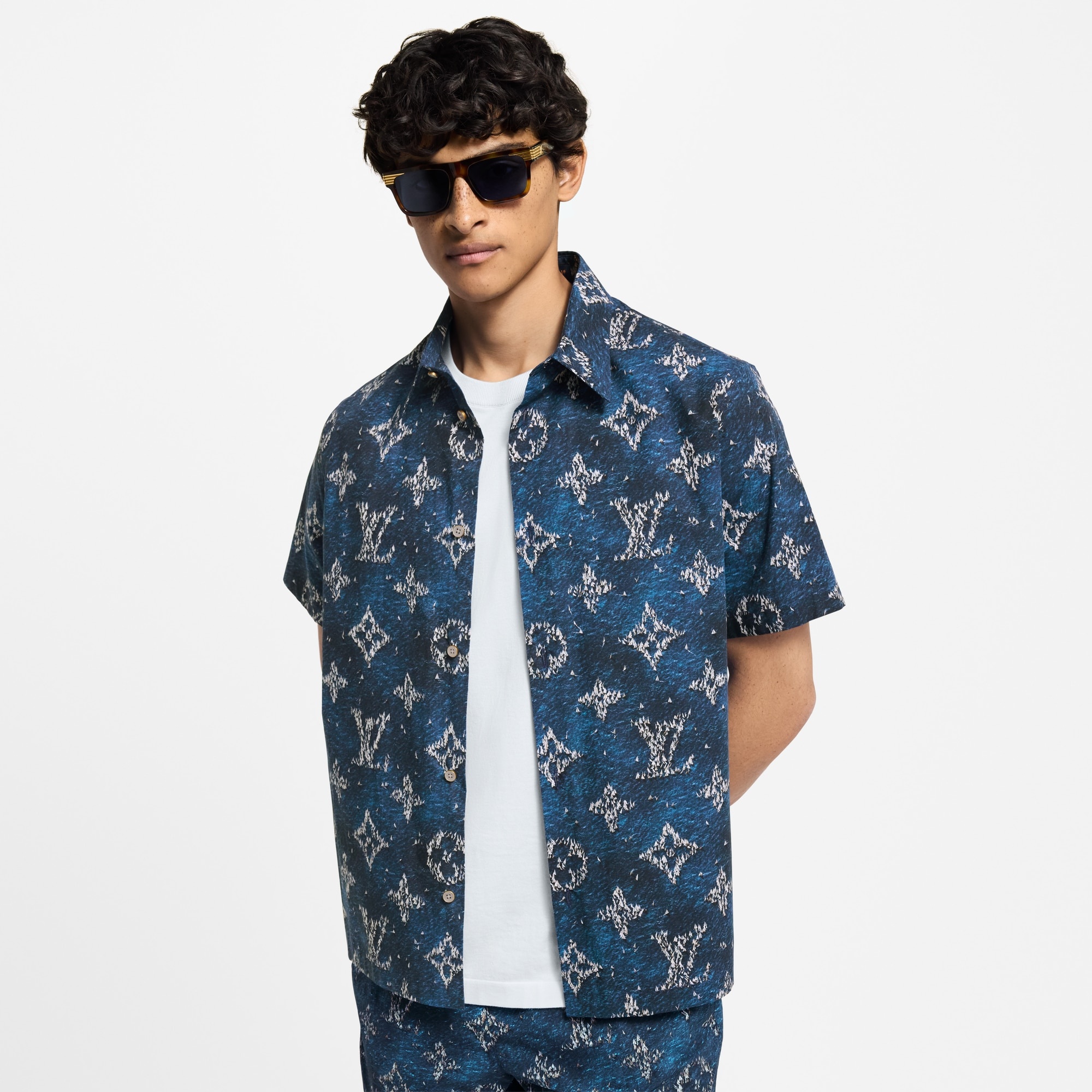 Printed Monogram Short-Sleeved Shirt - 2