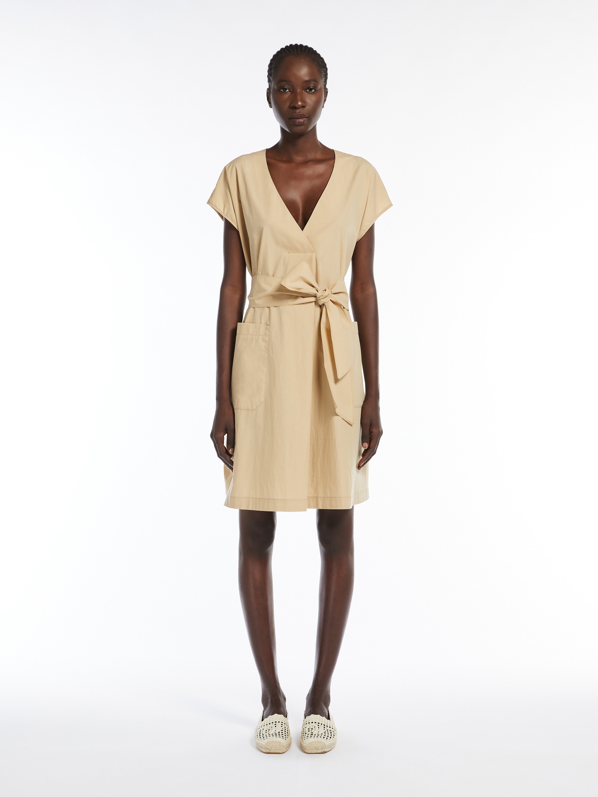 WEEKEND Max Mara MITICO Cotton poplin short dress | REVERSIBLE
