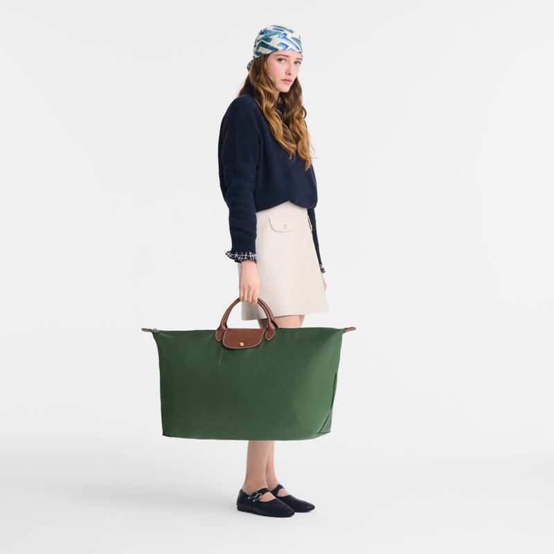 Longchamp Le Pliage Original L Travel bag British Green - Recycled canvas outlook