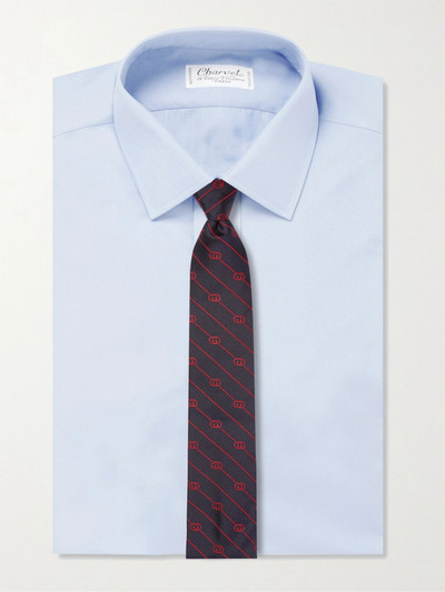 GUCCI 7.5cm Logo-Jacquard Silk-Twill Tie outlook