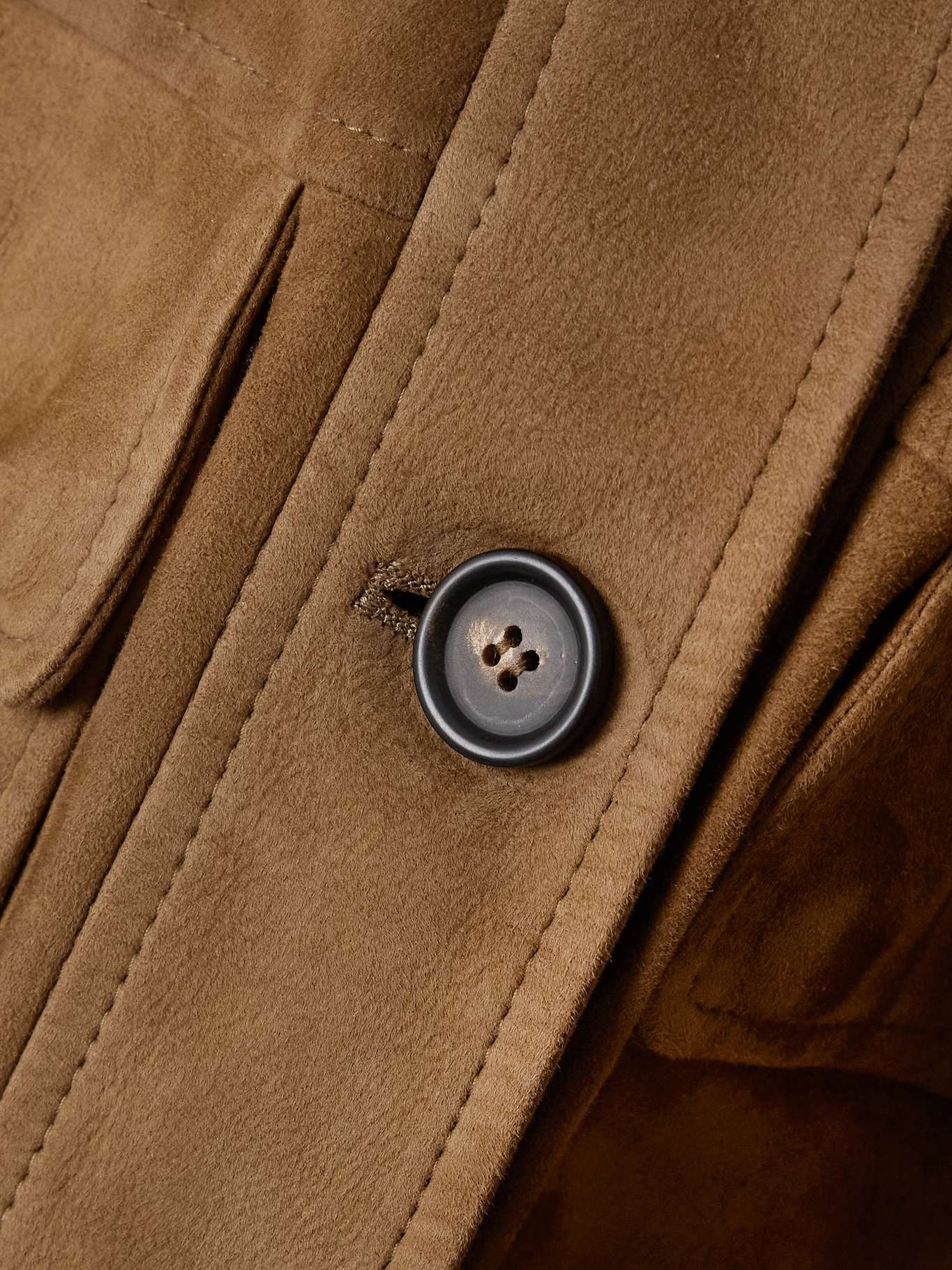 Suede jacket Brown - 5