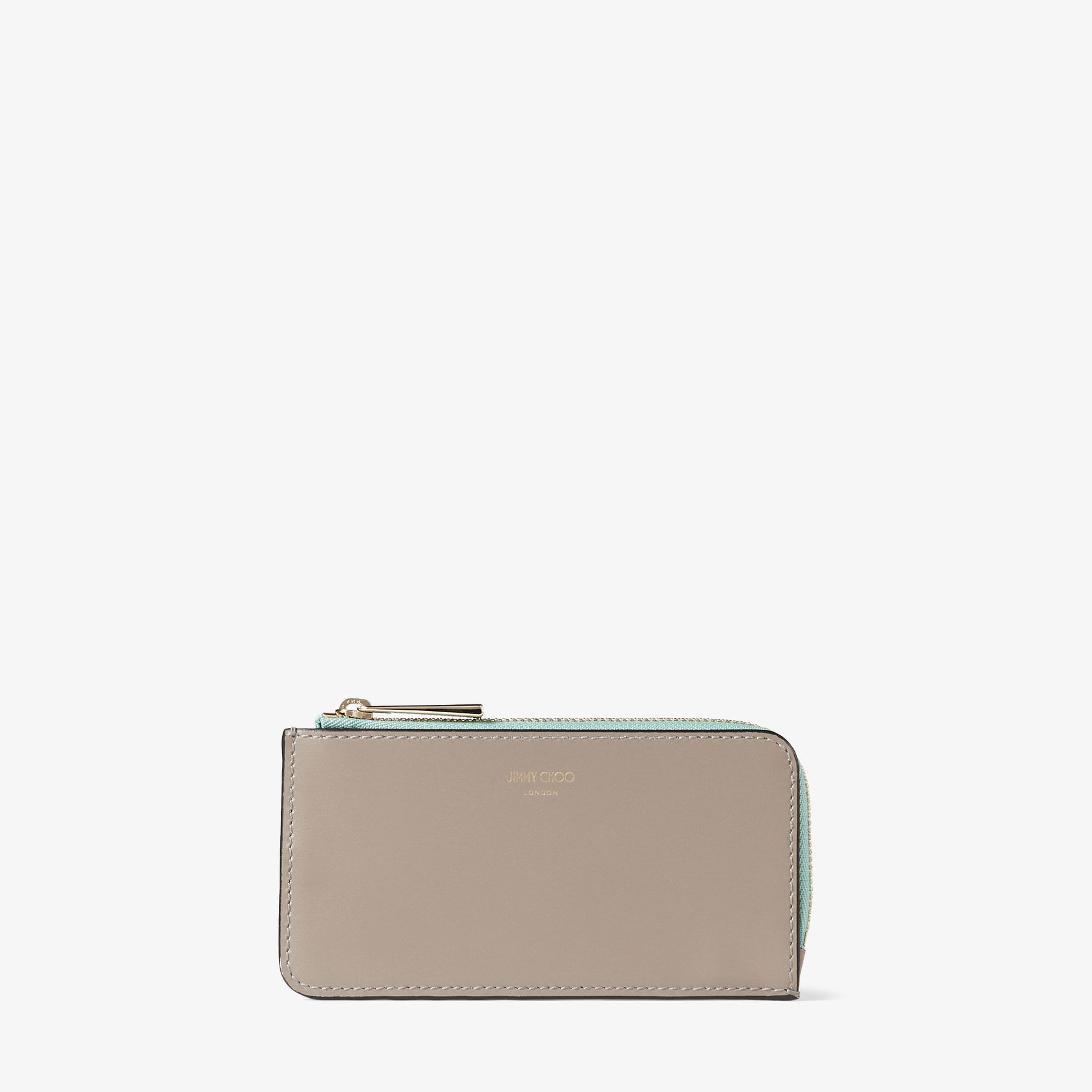 Lise-Z
Taupe and Smoke Green Leather Card Holder - 1