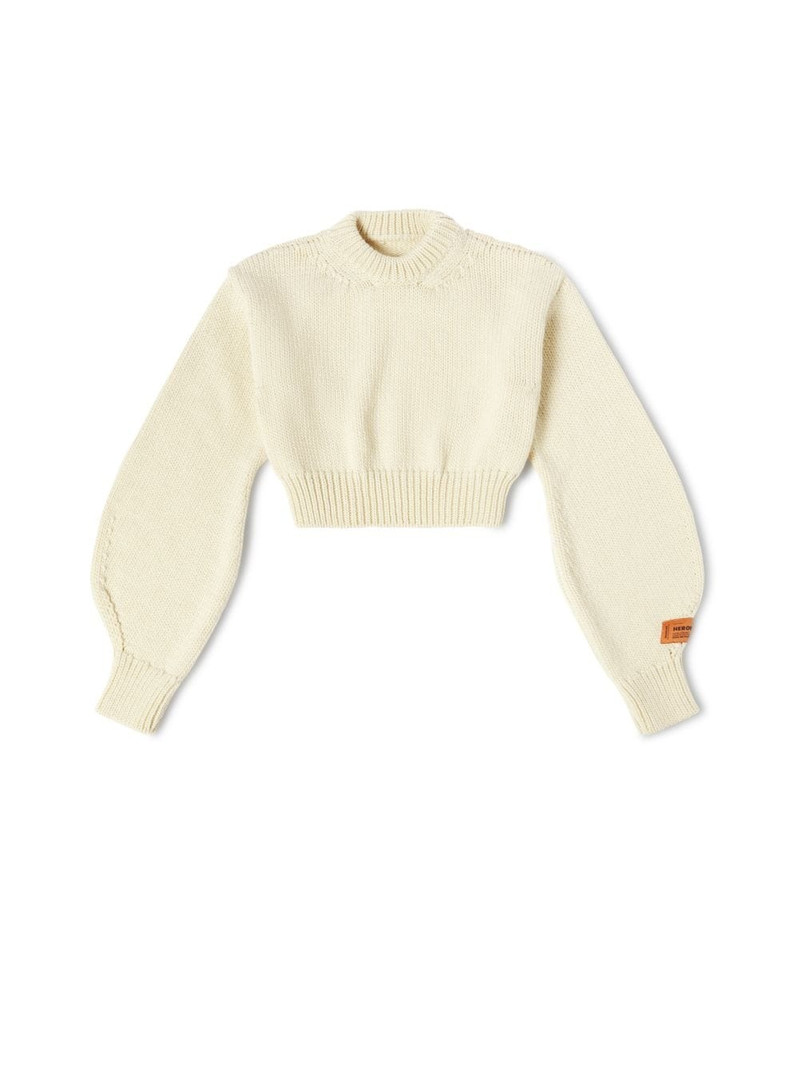 Crop Crewneck Back Cut Out - 1