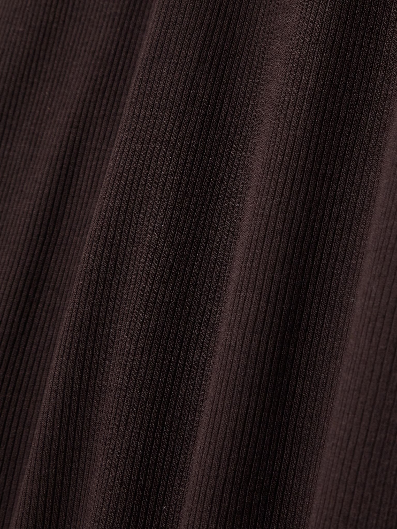 Rozzi layered ribbed jersey midi dress Chocolate - 4