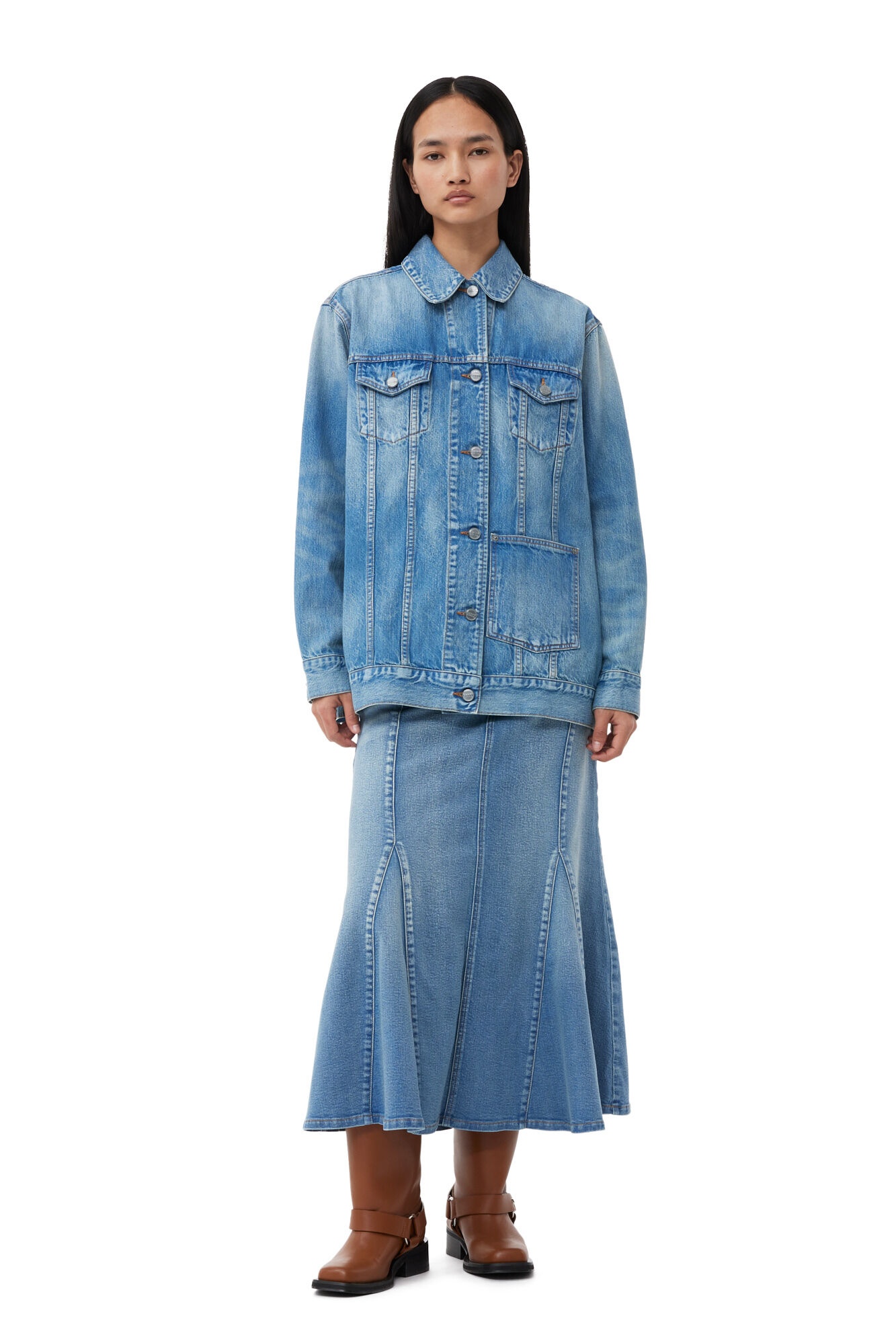 TINT OVERSIZED DENIM JACKET - 4