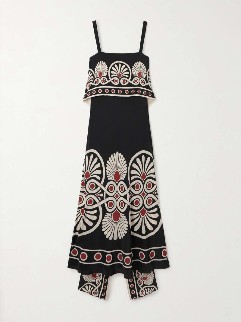 Slip-Around printed silk-crepe de chine maxi dress 1