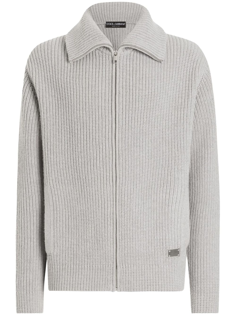 fisherman's-knit cardigan - 1