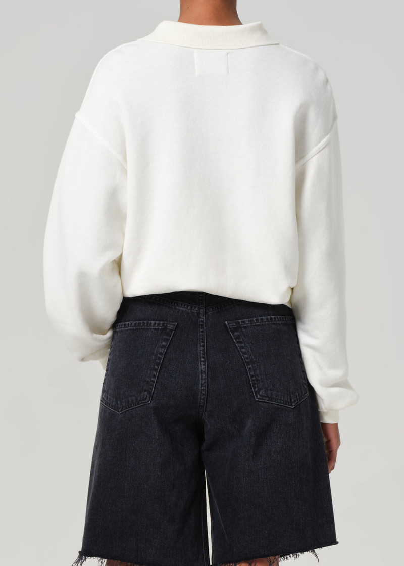 Remi cotton-blend jersey 스웨터 백색 4