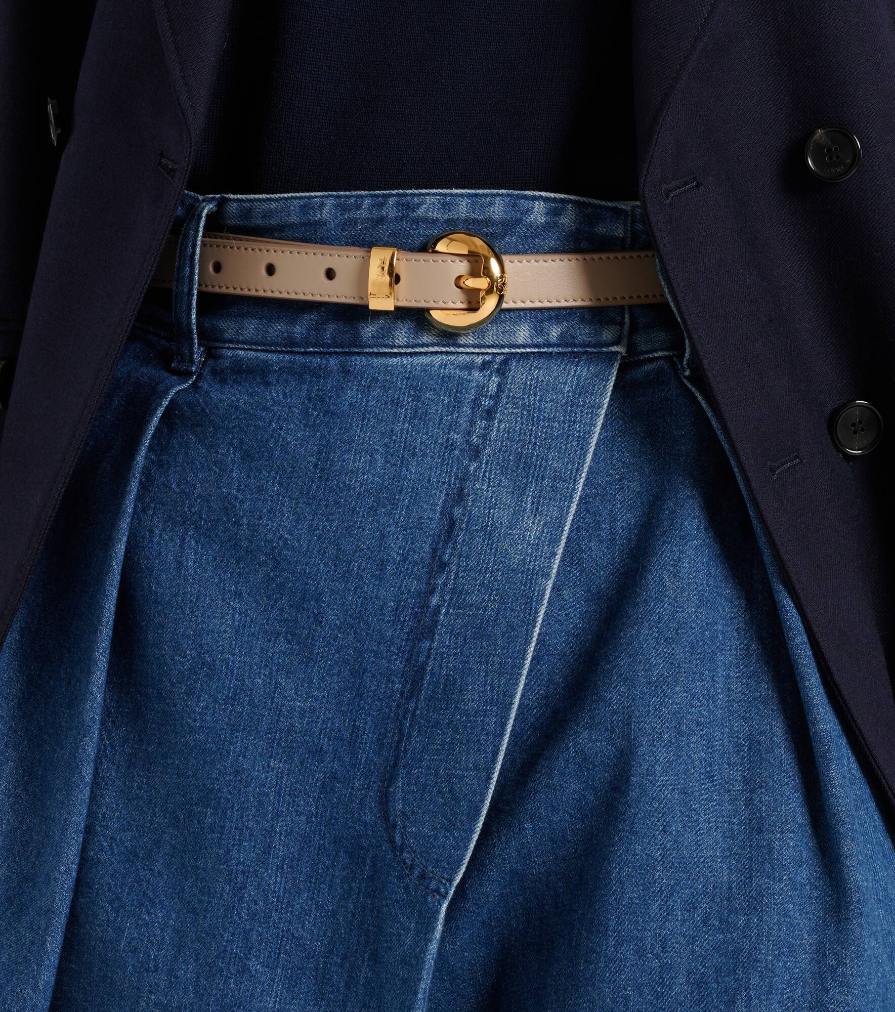 Pebble leather belt - 4