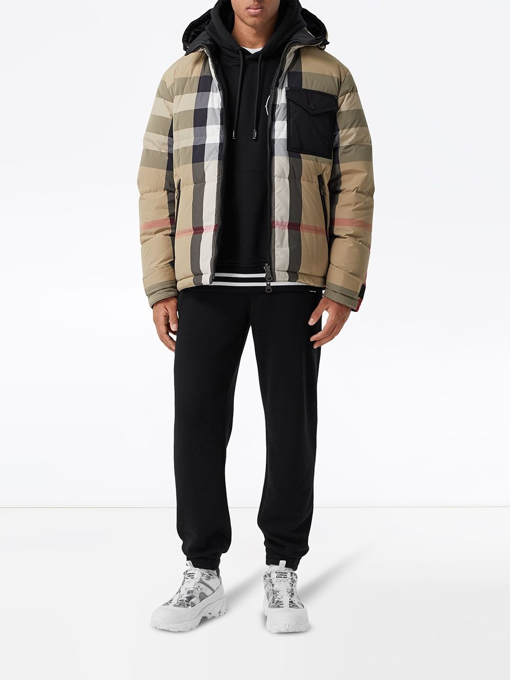 reversible check puffer jacket - 2