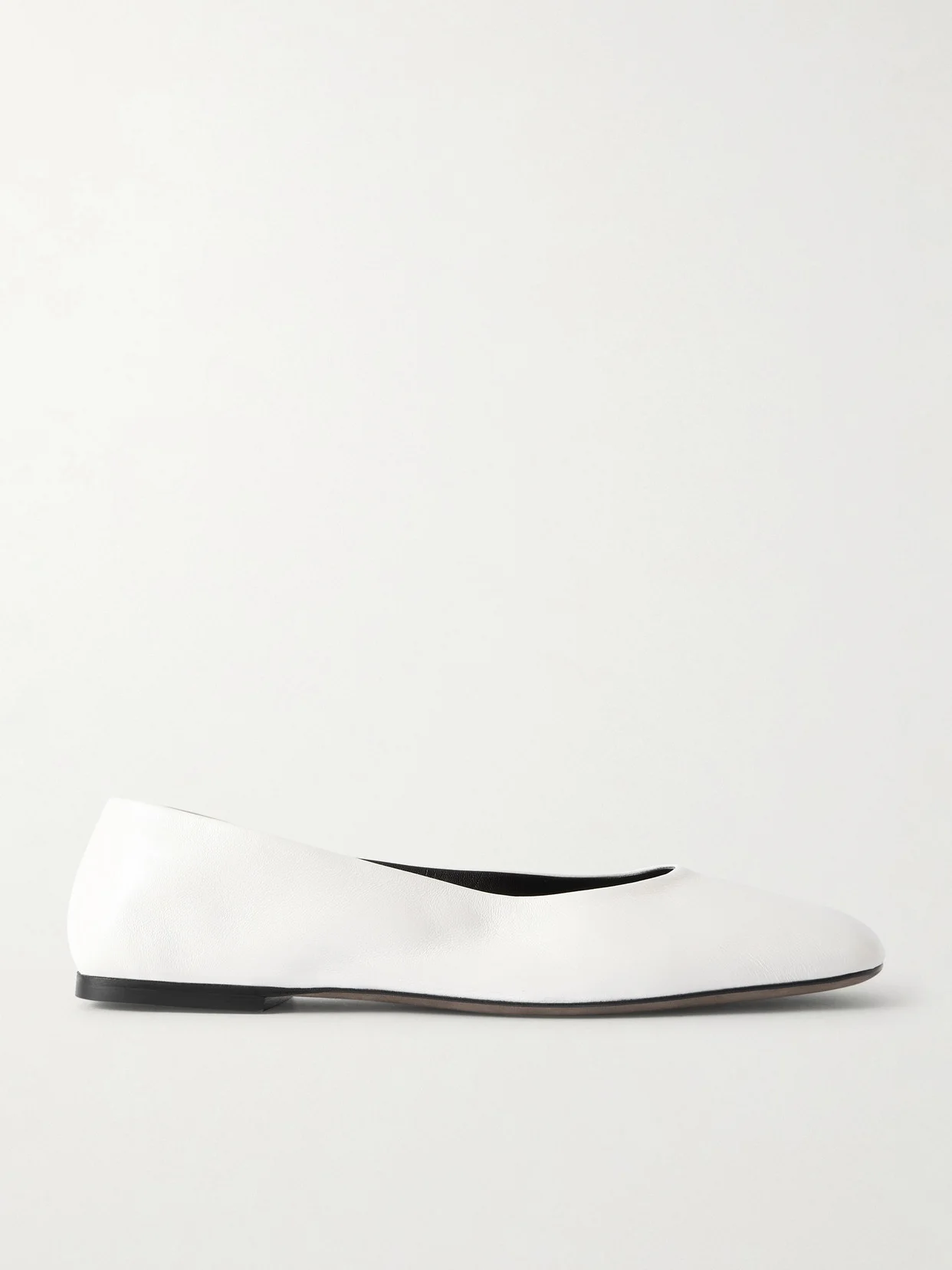 Leather Ballet Flats - 1