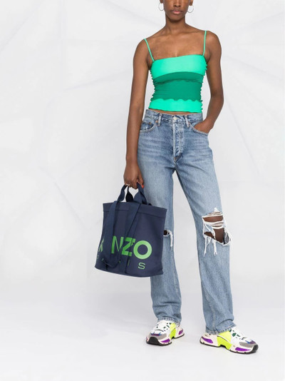 KENZO logo top-handle tote outlook