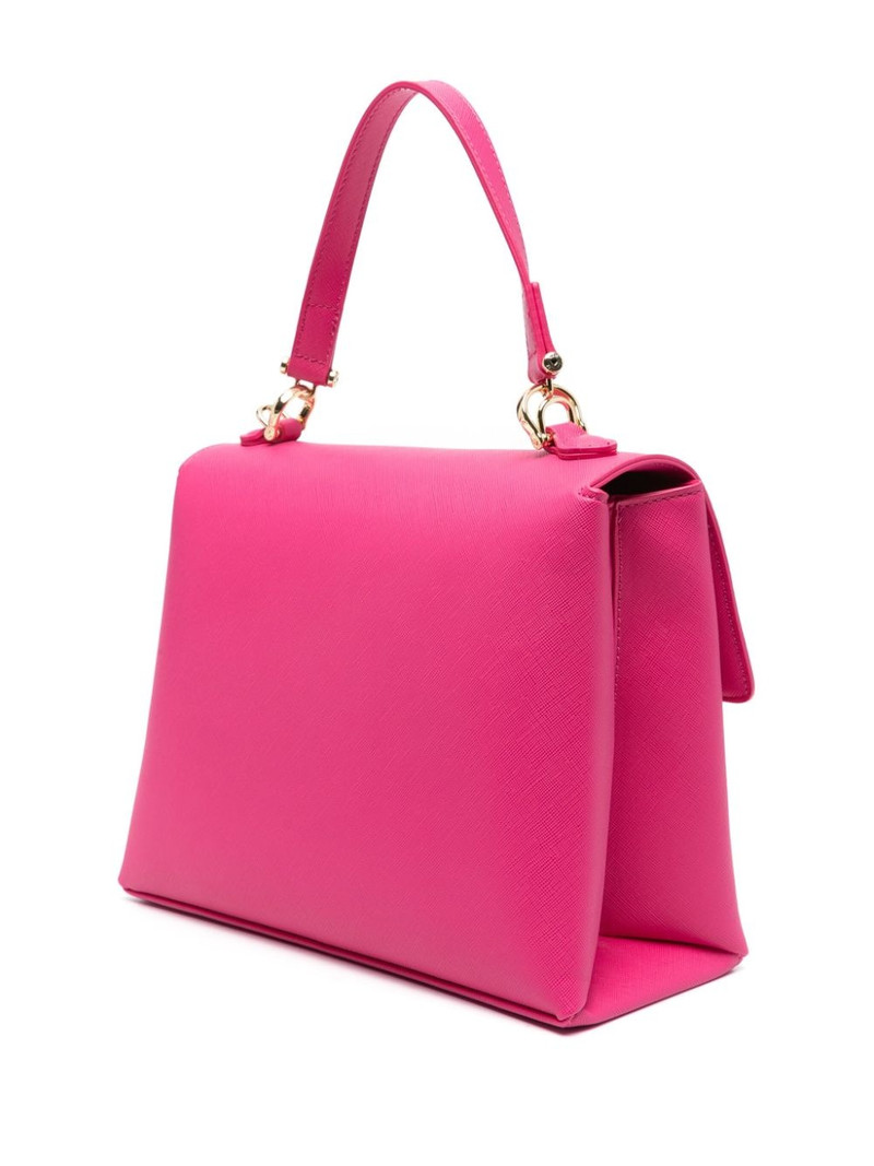 heart-patch logo-lettering tote bag 3