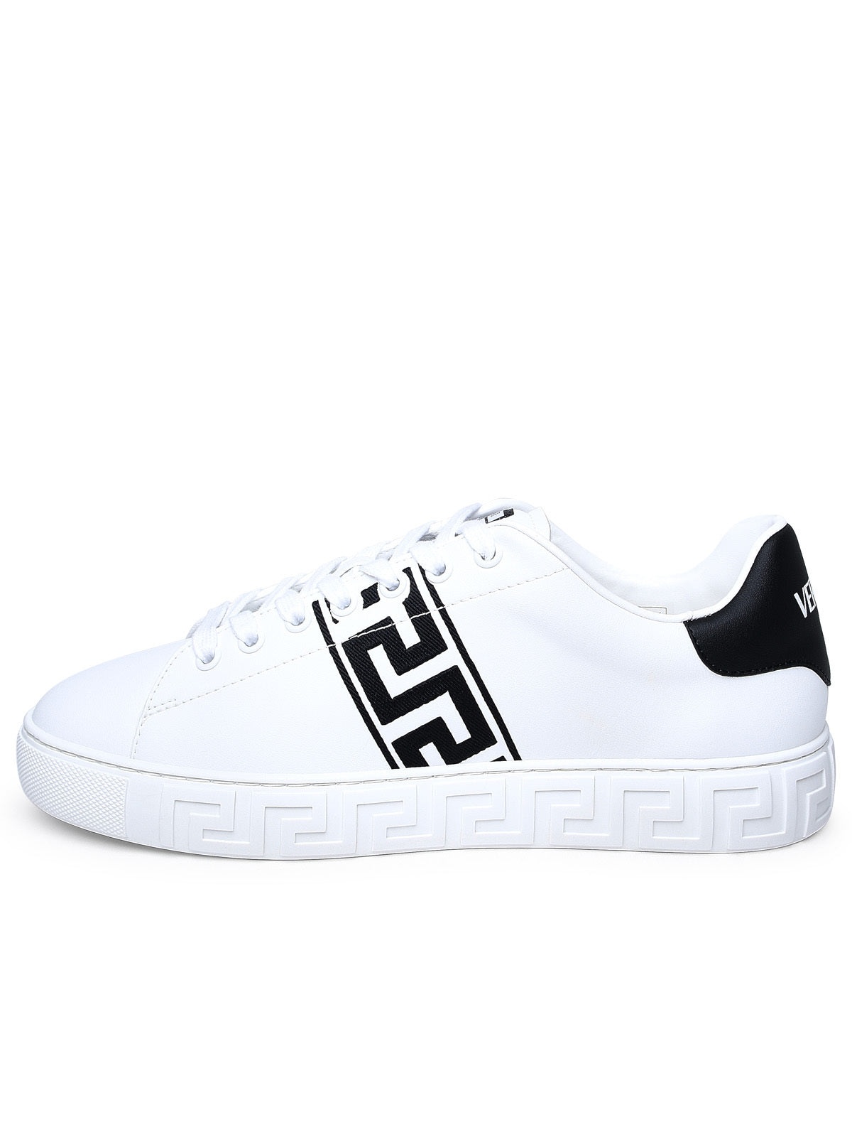 Versace Uomo White Leather Sneakers - 3