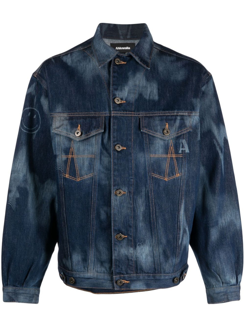 Signature tie-dye denim jacket 1