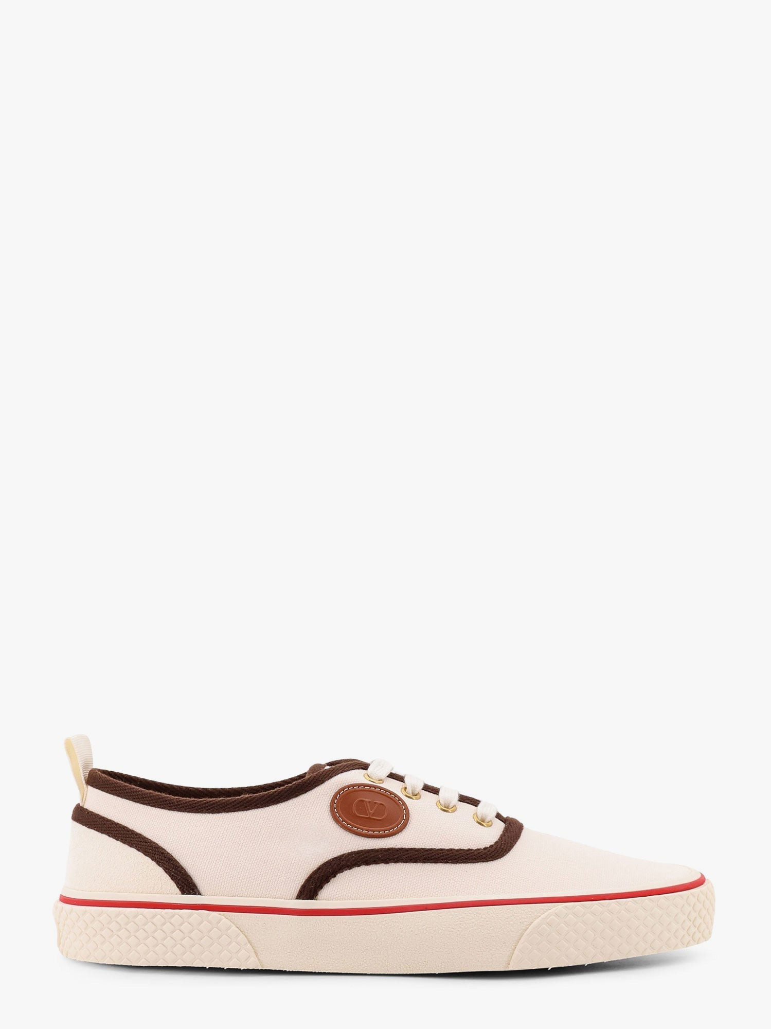 Valentino Garavani Nojoke Canvas Sneakers With Contrasting Profiles - 1