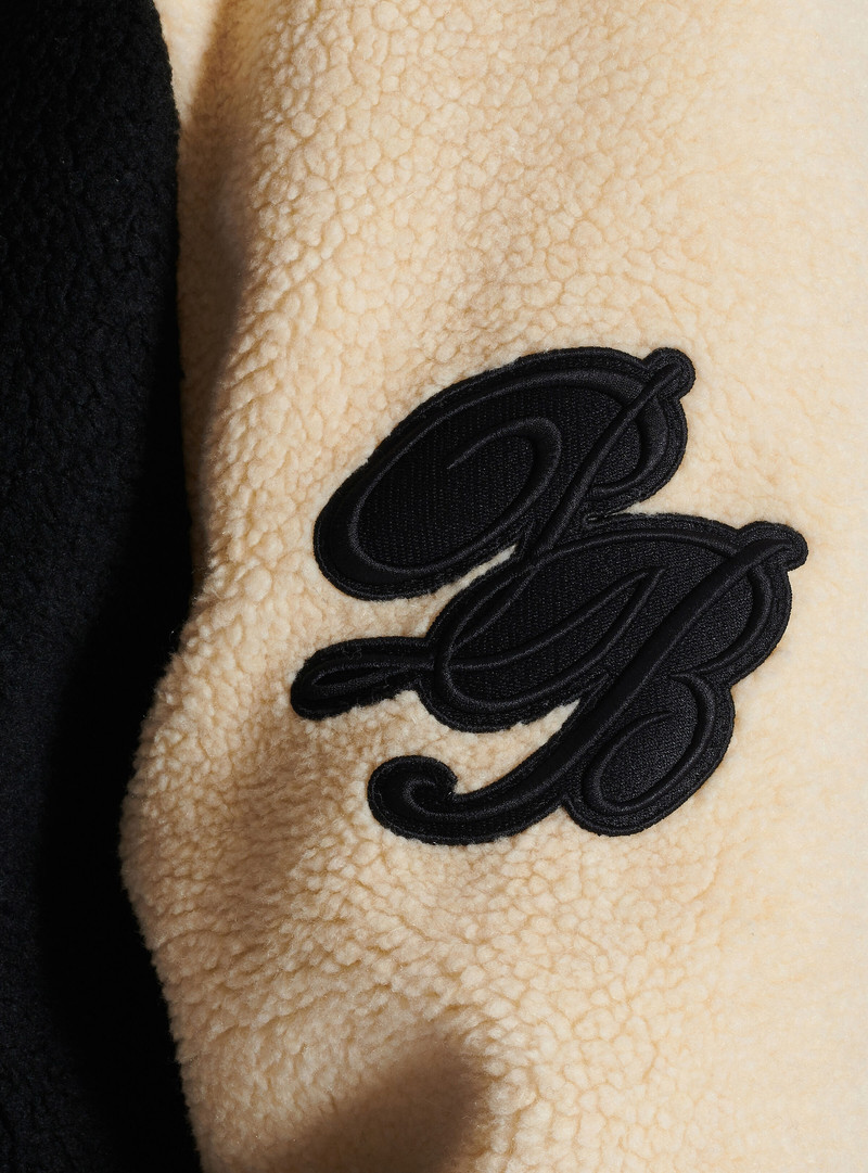 Reversible varsity-style puffer jacket with hood 7