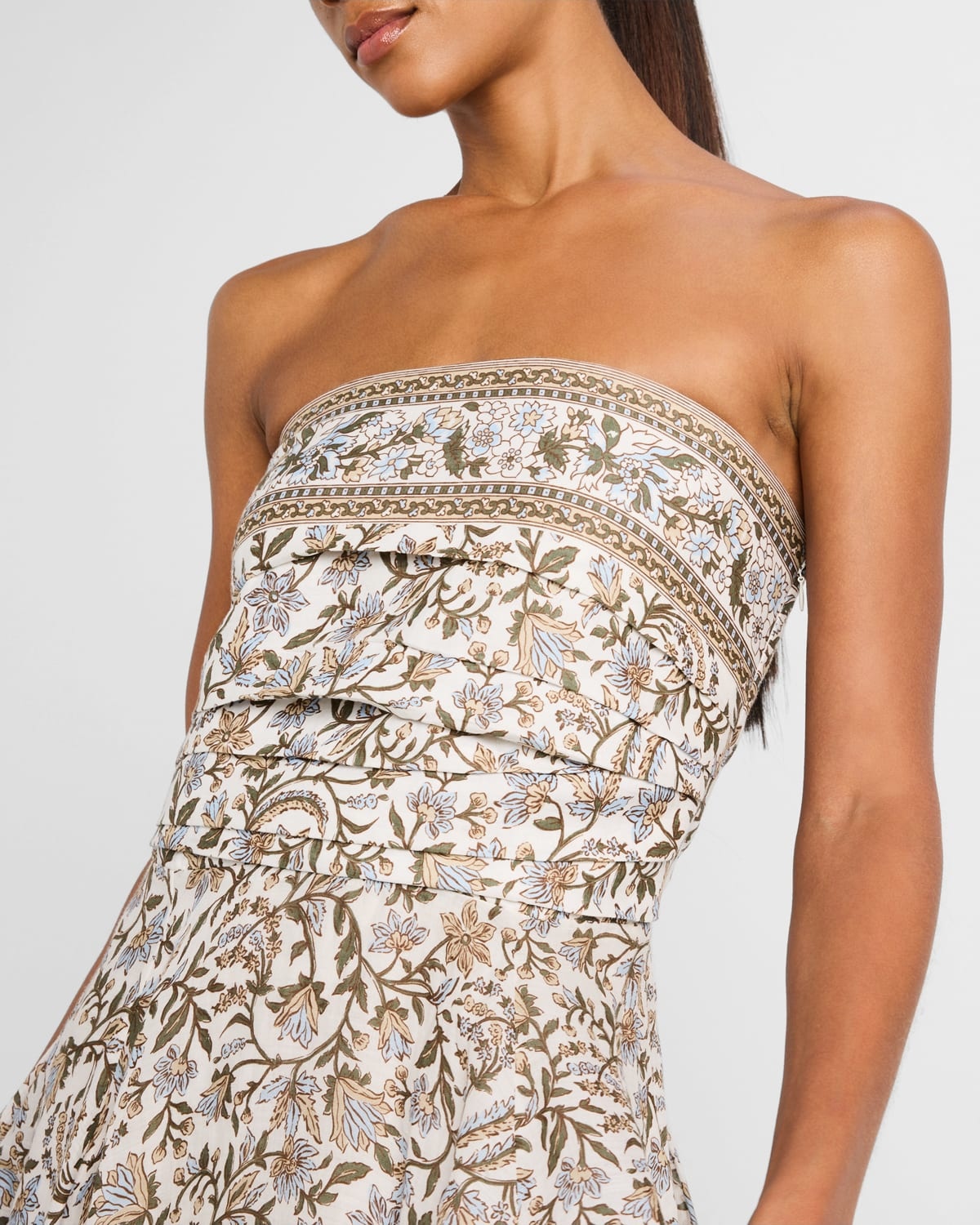 Lana Floral Strapless Maxi Dress - 5